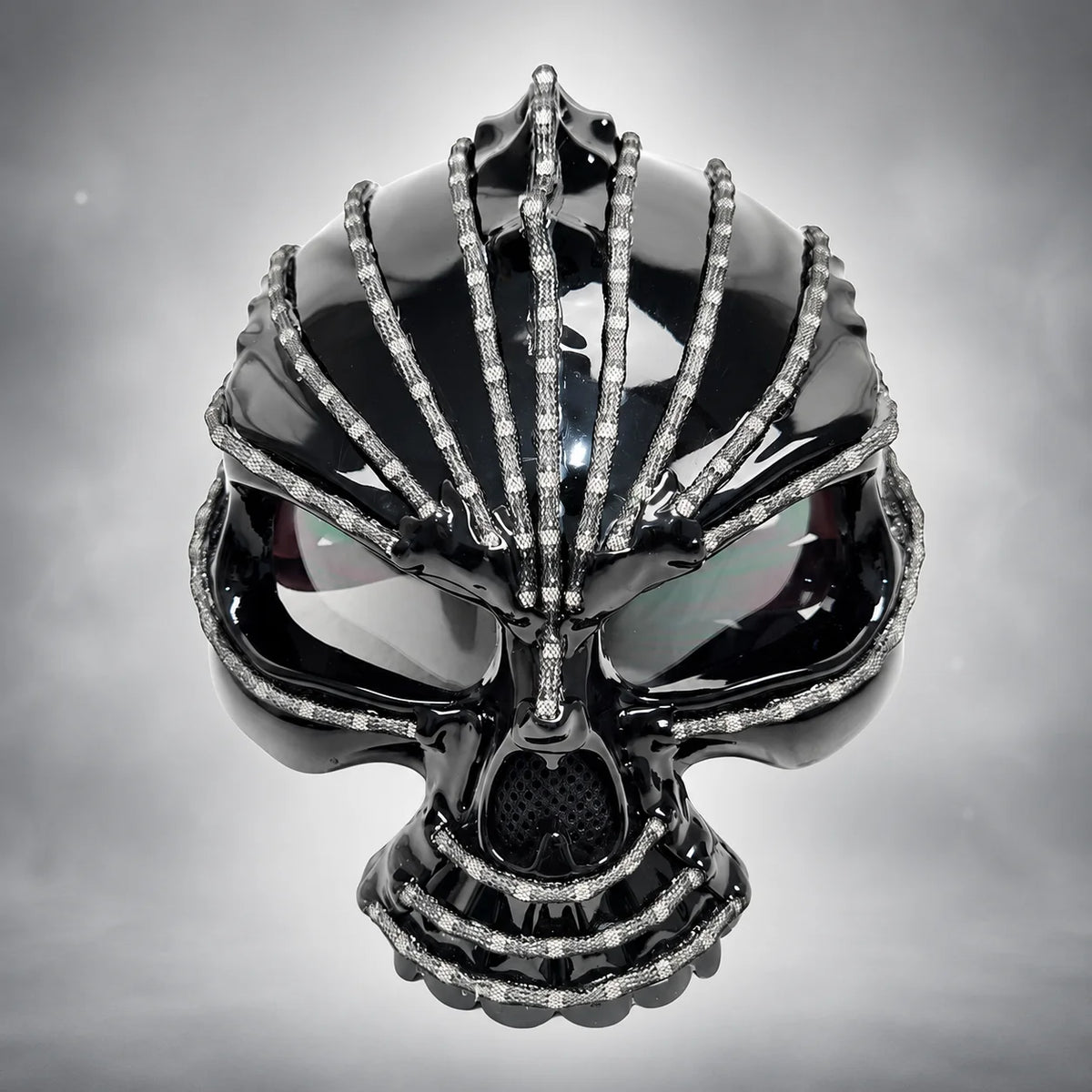 Unicorn LED Helmet Full Color Lighting Waterfall Effect Mask Glowing Robot Suit Racing Hat Party Dress Accessory Monochrome Vue