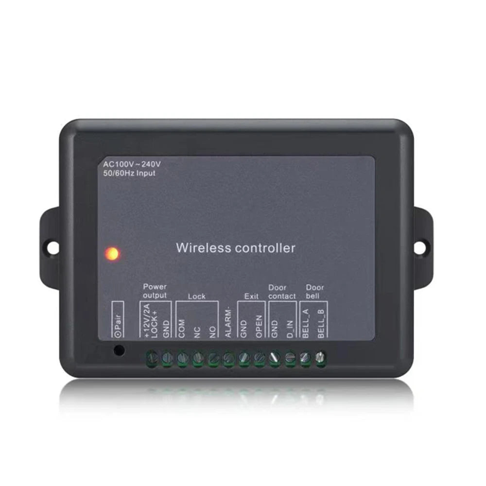 AC 100V~240V RFID Wireless Access Control System Wiegand 26~44 Remote Control and Exit Button Power Supply 220V Automatic Door Vue
