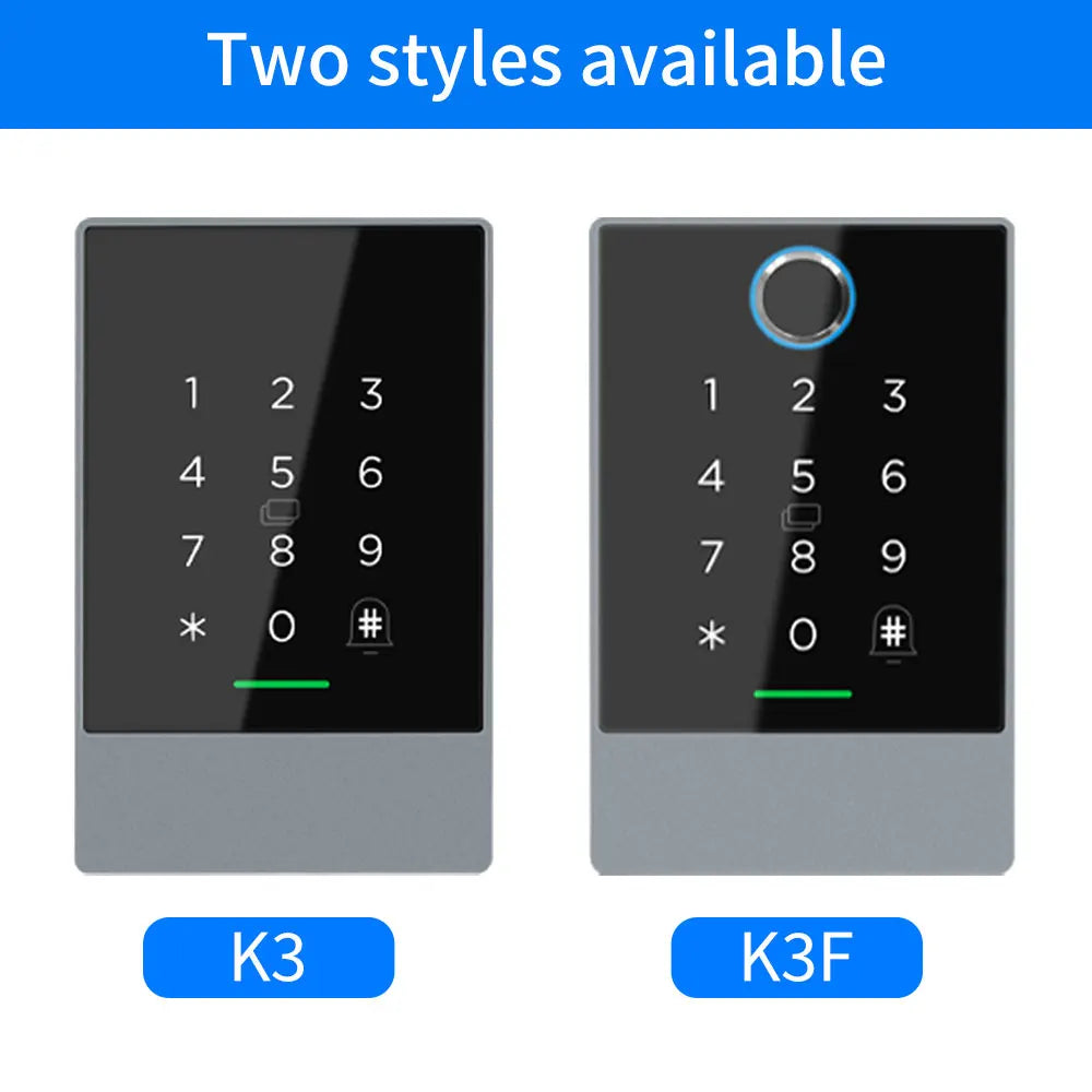 K3/K3F IP67 Waterproof TTLock APP Remote Control Smart Standalone Access Controler RFID Reader Card/Password/APP/Remote Alexa Vue