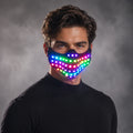 LED RGB Multi-Color Light Mask Hero Face Guard for DJ Party Halloween Birthday - Colorful Show Masks Vue Default Title