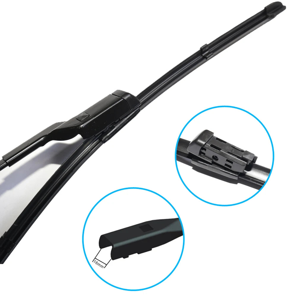 24"+21" Flat Wiper Blades – Fangchengbao Tai 3 & Denza B3 Flat Wiper Blades Vue