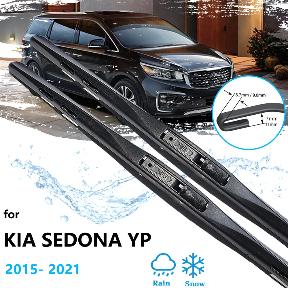 Kia Sedona Grand Carnival YP 2015–2021 Beam Wiper Blades Pair Beam Wiper Blades Vue
