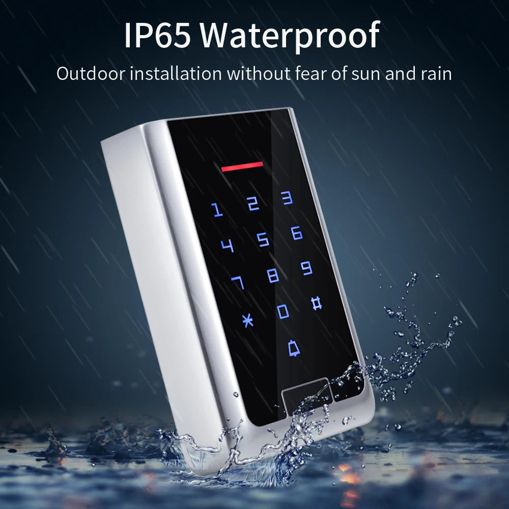 DIY Wireless Access Control Kit IP67 Waterproof Wide Voltage AC 100V-240V Wiegand 26~44 Automatic Swing Door Opener System Set Vue