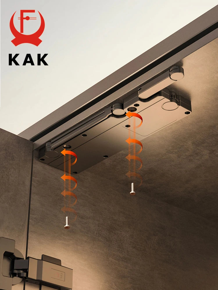 KAK Push to Open Cabinet Catches Hidden Cabinet Handles Damper Buffer for Wardrobes Soft Closing Automatic Door Closer Hardware Vue