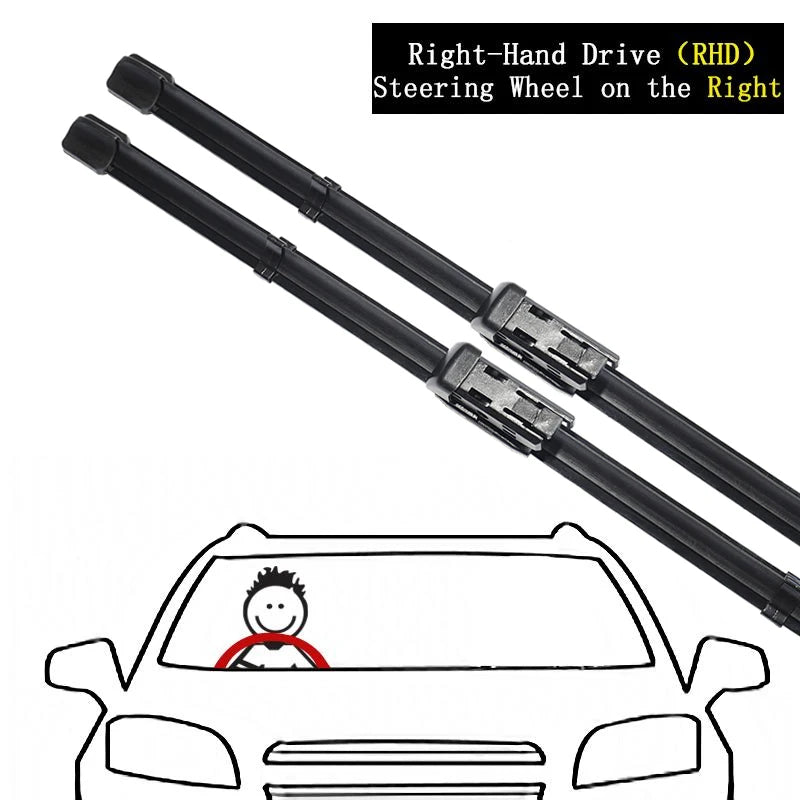 For Skoda Enyaq iV 2021 2022 2023 2024 Front Rear Wiper Blade Window Brushes Cleaning Window Brushes Windscreen Auto Accessories Vue Right-Hand Drive
