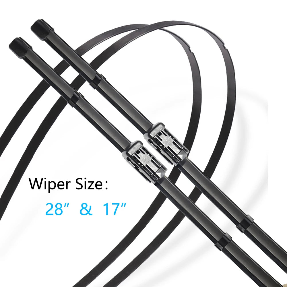 For Jaguar XF X260 2015~2022 Accessories Front Window Wiper Blades LHD RHD Windshield Windscreen Car Cleaning Replacement 28"17" Vue