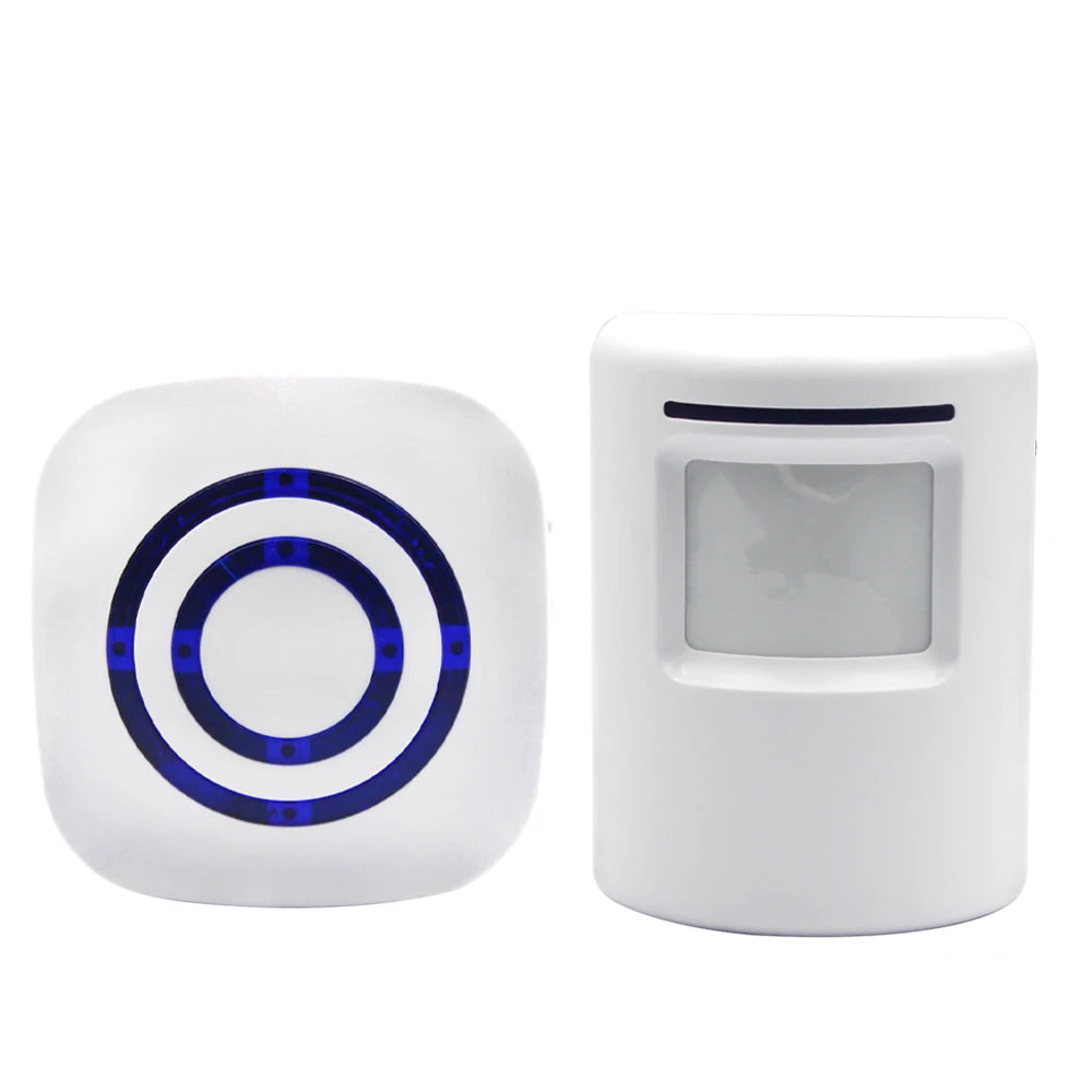 Smart Infrared Sensor Motion Detector Wireless Doorbell Home Security Access Control Alarm System with Prompt Door Bell Vue