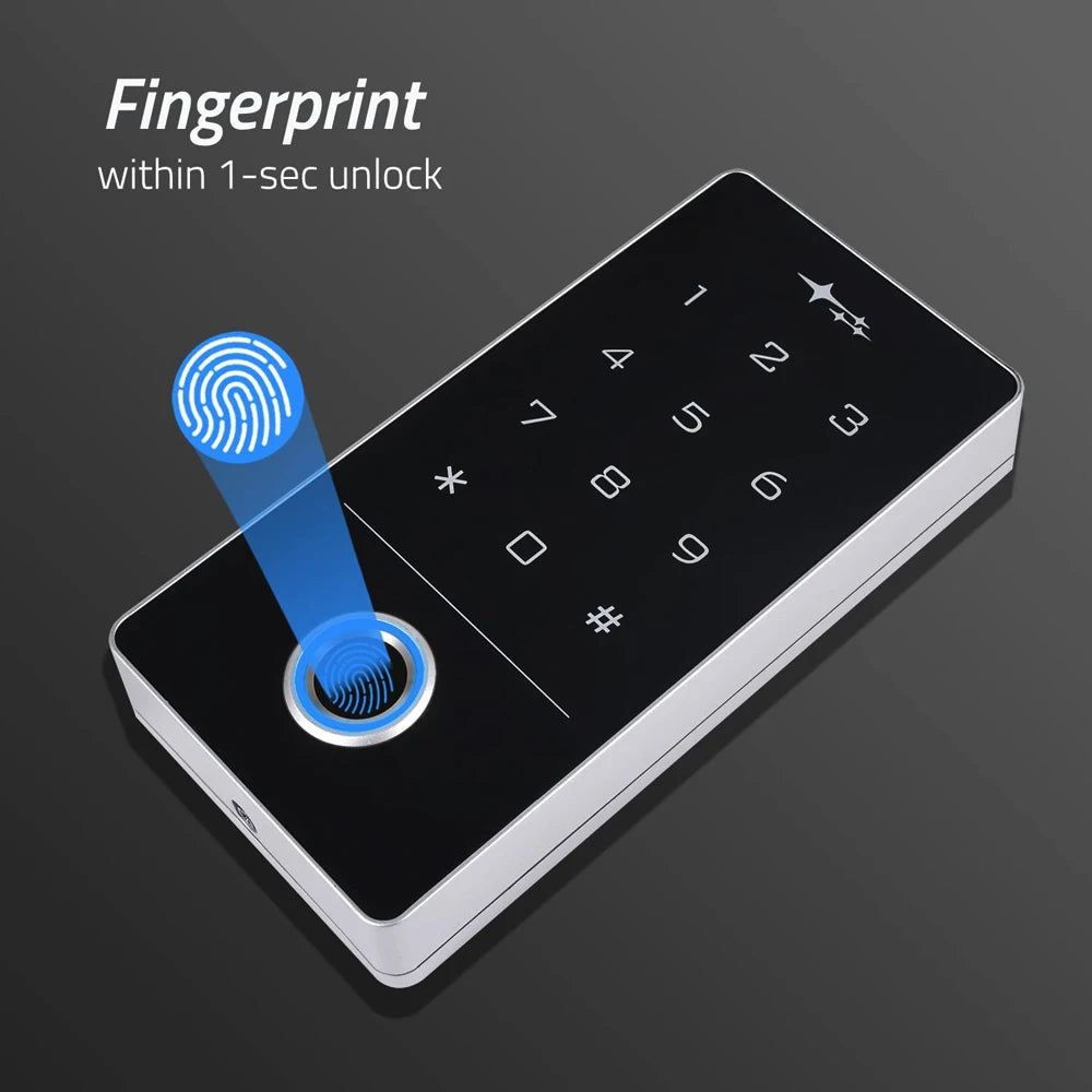 IP67 Waterproof Biometric Fingerprint Access Controller 125Khz RFID Keychain Keypad Standalone Access Control System 5000 User Vue