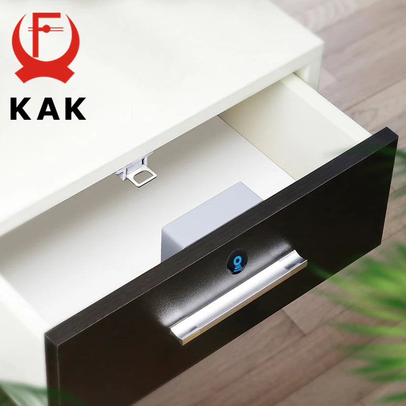 KAK Electronic Lock Locker RFID Cabinet Lock Invisible Sensor Lock Hidden Drawer Locks Keyless Child Safety Lock Door Hardware Vue