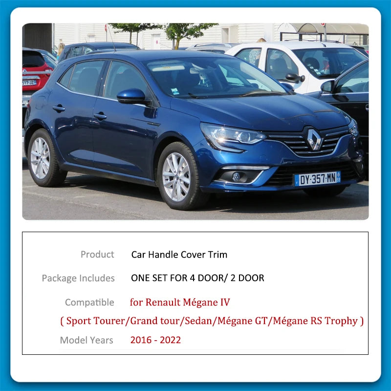 Car Door Handle Cover Trim – Renault Megane 4 IV MK4 2016–2022 Car Door Trim Cover Vue