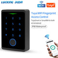 Wifi Tuya Backlit Fingerprint Door Access Keypad Waterproof RFID 125kHZ EM Card Reader for Access Control System Wiegand 26 34 Vue Default Title