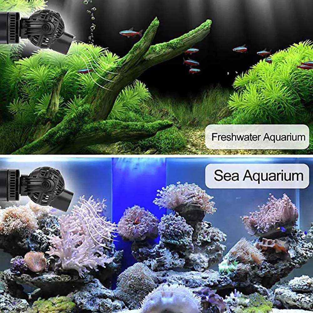 Jebao Aquarium Wave Maker Pump Adjustable Flow Circulation Water Pump CWP3000-9000L/H For Fish Tank Submersible Pumps 220V Vue