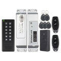 IP65 Waterproof 433Mhz Door Wireless Access Control System Bometrics RFID Keypad+Electric Lock+Exit Button+Remote Control Key Vue WS1-A9