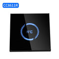 IP65 Waterproof NFC Wiegand LED Backlight Glass Panel M1 S50 EM Dual Band RFID Access Control Slave Reader Mounted Metal Vue NFC Reader CC8611R