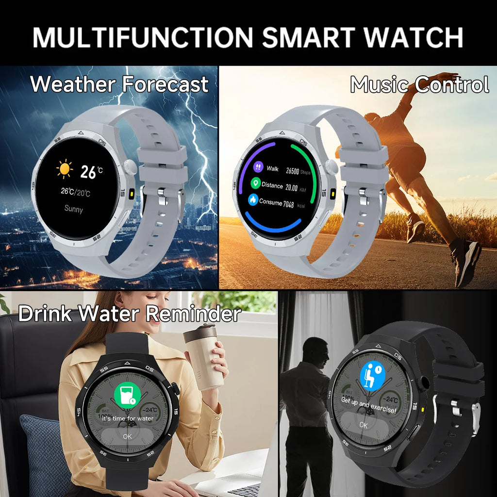 Smart Watch 2026 1.50 inch HD Screen Bluetooth Call Message Reminder Life WaterProof Multi-Sport Mode Men Women Perfect Gift Vue