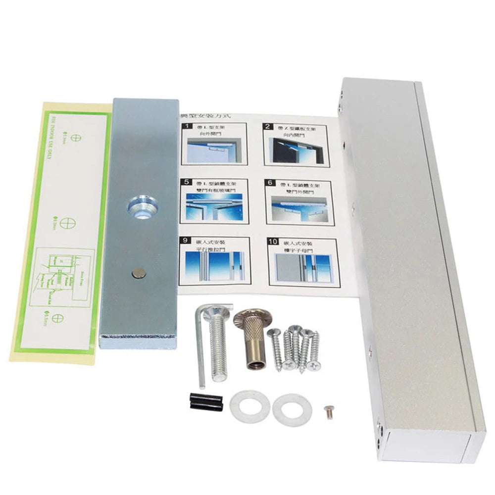 280KG 600lbs Electric Magnetic Lock DC 12V Single Door Electromagnetic Lock Holding Force Access Control lock Vue