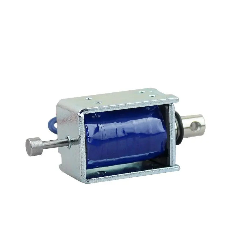 DC12v can work for a long time Electromagnet 24v solenoid push pull Electromagnet stroke 10mm open frame solenoid coil Vue