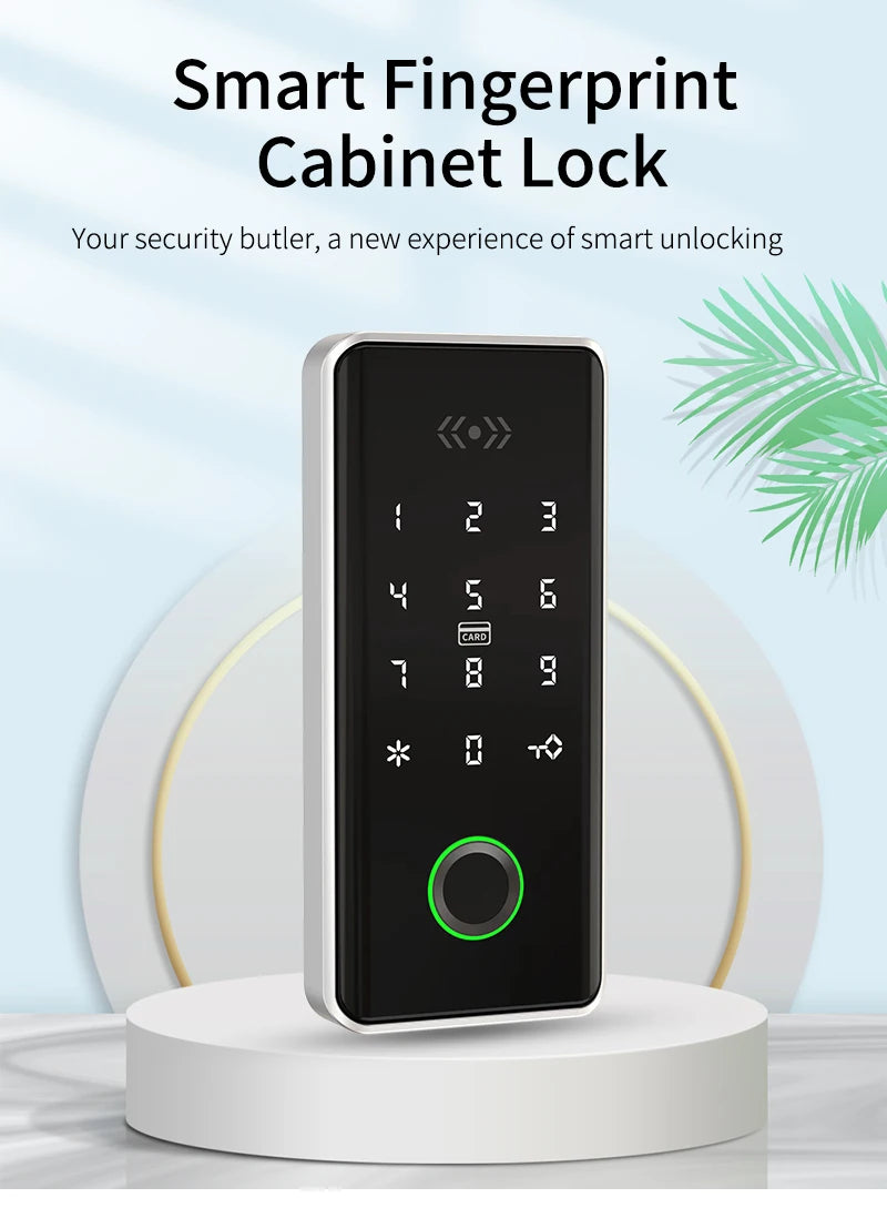 Biometric Fingerprint Electronic Digital Drawer Lock RFID 13.56Mhz For Spa Swimming Pool Gym Electronic Cabinet Lock TTLOCK Vue