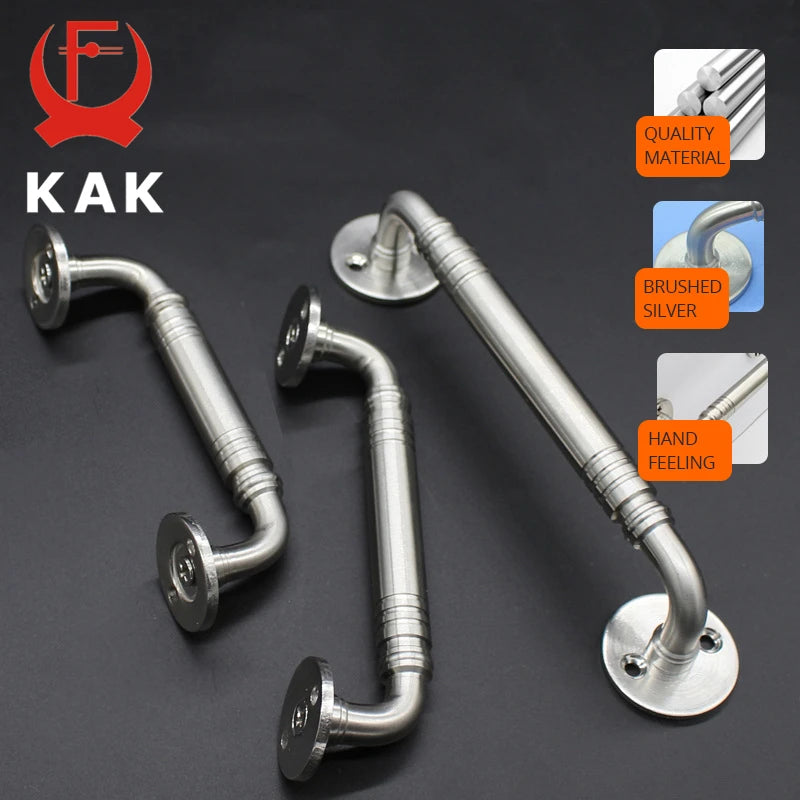 KAK Stainless Steel Door Handles for Interior Doors Bedroom Kitchen Door Pulls Fire-proof Door Handle Cabinet Handle Hardware Vue