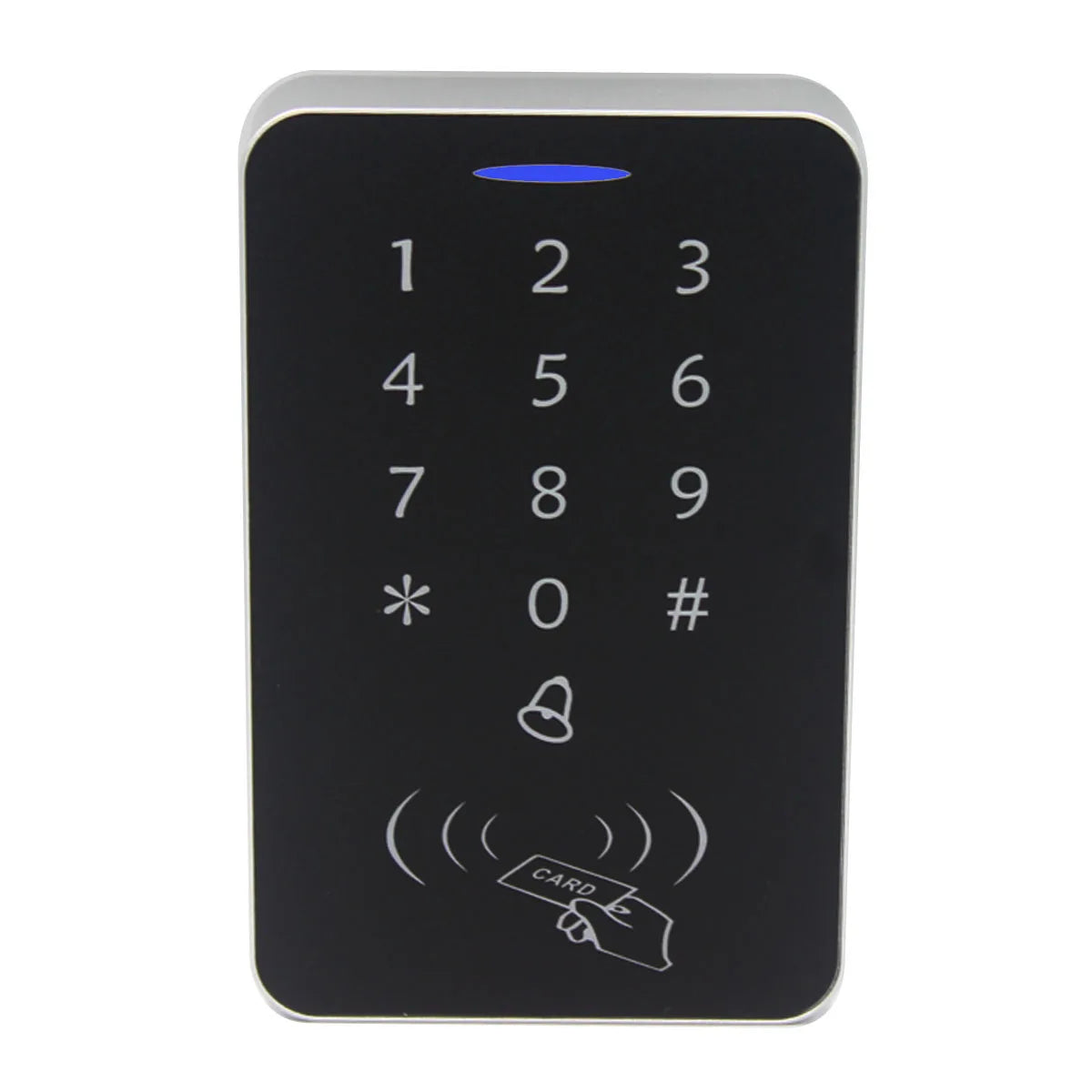 125kHz RFID Keypad Access Control System, Multi-Protocol Proximity Door Lock for Office/Gate Security (Card Entry & Code Unlock） Vue