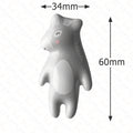KAK Cartoon Panda Furniture Handle Ceramic Drawer Knobs Cabinet Handles for Kids Room Animal Shape Kitchen Handle Door Hardware Vue Donkey