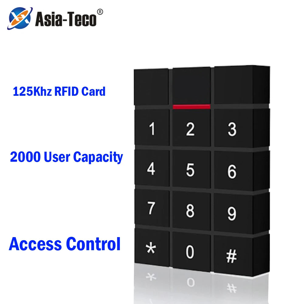 125KHz RFID Access Control Keypad EM Card Reader Password keypad For Door Access Control System Lock Vue Default Title