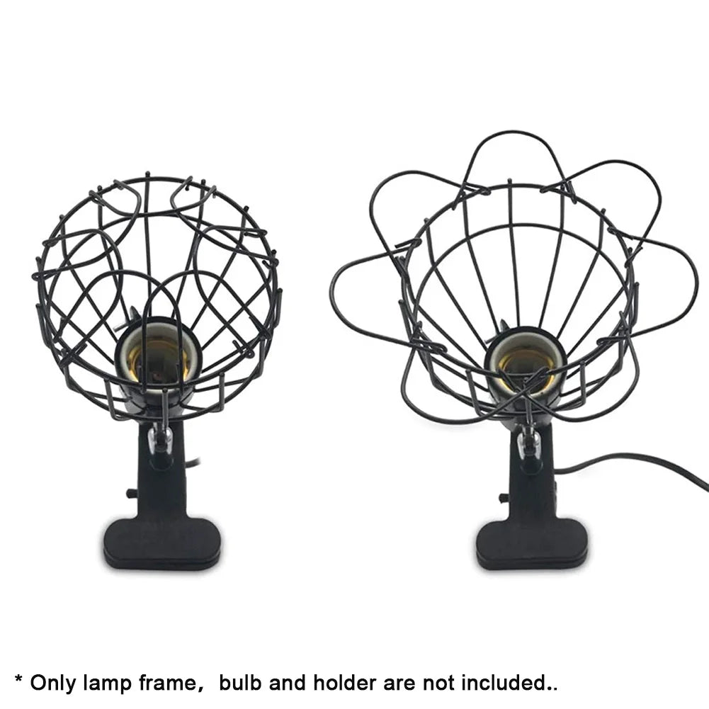 Reptile Lizard Pet Heating Lamp Shade Mesh Cover Wire Lamp Cage Lampshade Pets Anti-scalding Cover Heater Guard Vue