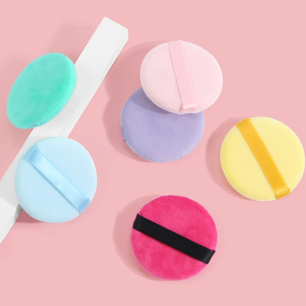 Powder Puff For Powder Foundation Cream Soft Comfortable Washable And Reusable With Storage Case Round Makeup Puff Tool Vue