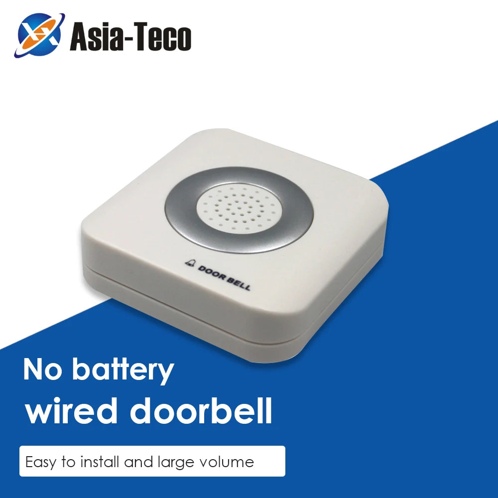 12V Wired Doorbell 4 Core Wire Access Control System for Home Hotel External Door Bell Door Hardware Home Improvement Vue