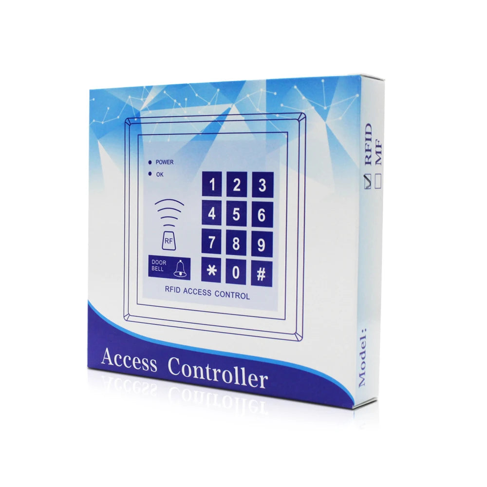 RFID Reader 125Khz Access Control Device Machine Security RFID Proximity Entry Door Lock Access Control System 1000 User Vue