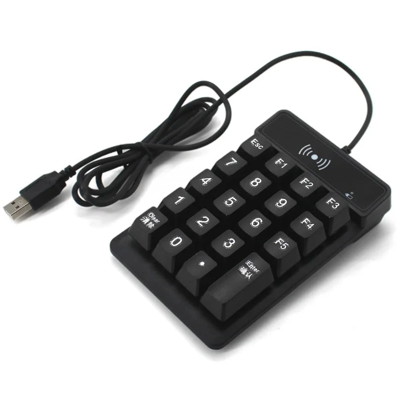 RFID 13.56Mhz Numeric Keypad Reader 14443A USB Interface Vue