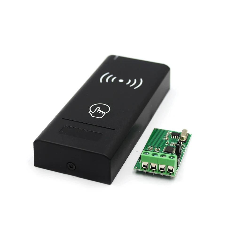 433MHz Wireless Access Control Reader 125Khz 13.56Mhz RFID Key Wireless Wiegand Output Card Reader For Access Control System Kit Vue