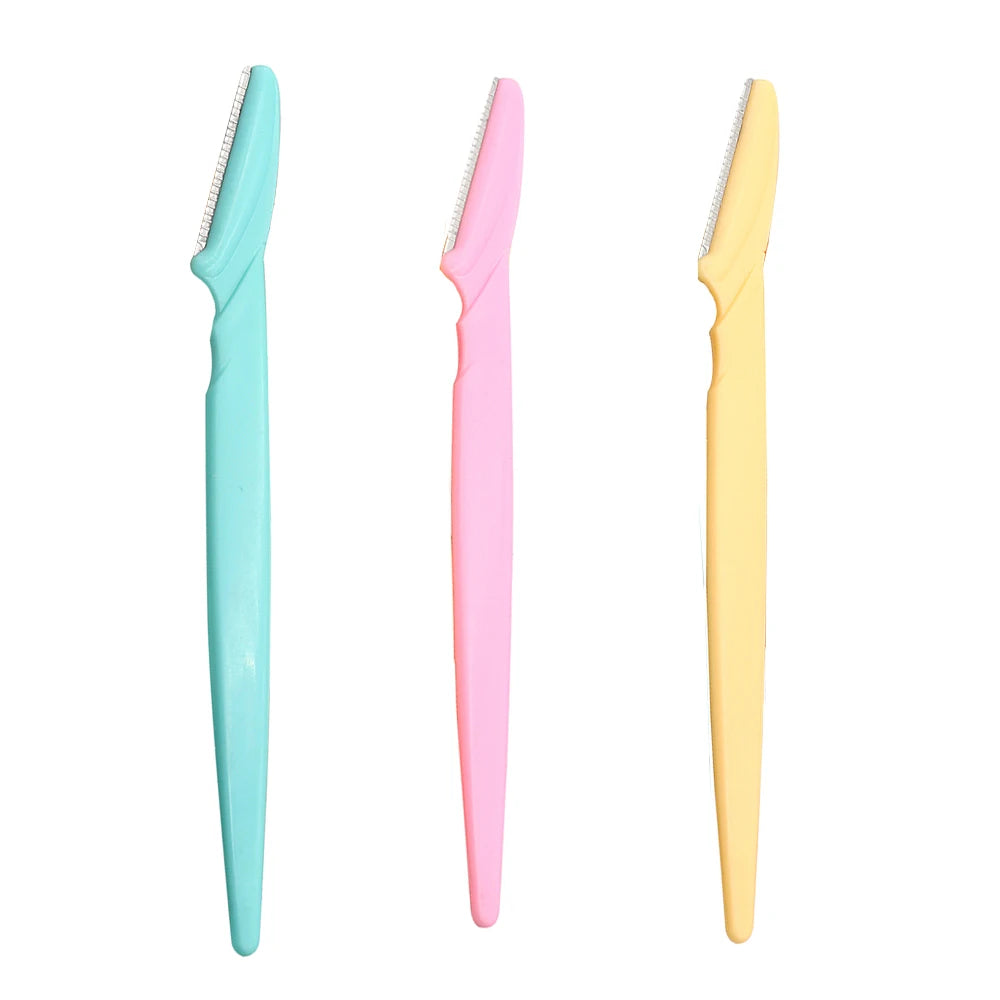 3/6/9PCS Eyebrow Trimmer Hair Remover Facial Razor Blades Shaver Sharp Portable Set Makeup Tool Kit Vue 3Pcs