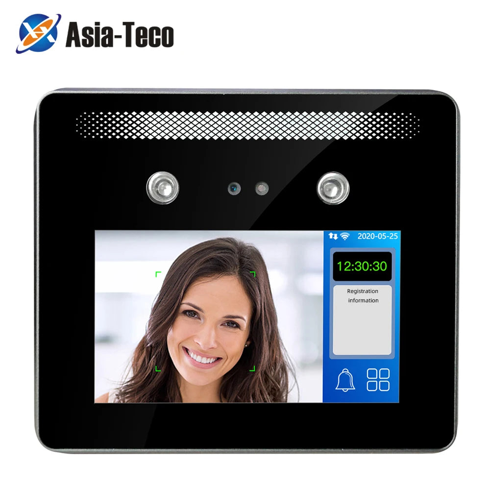 5 Inch Touch Screen Dynamic Face Recognition Time Attendance Device TCP/IP Network Access Control System Multi-Language Support Vue