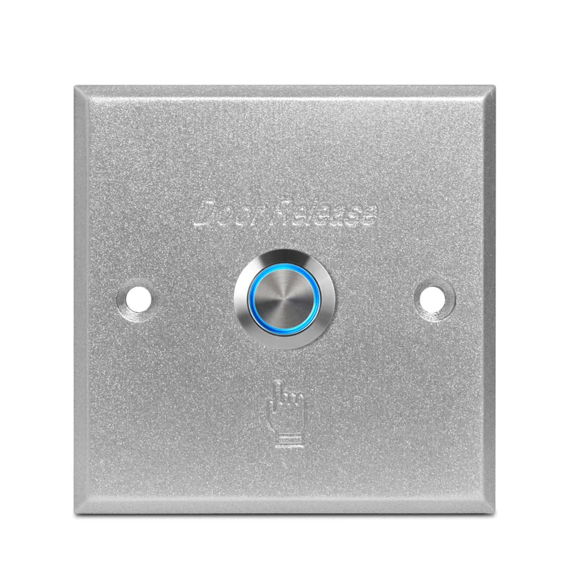 86*86mm Aluminum alloy Push Button Switch Exit Button Door release for door lock access control gate door opener Vue A86L backlight