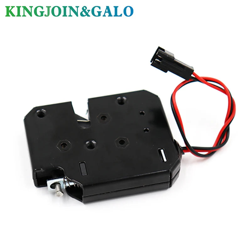 DC 12V 2A Small Solenoid Electromagnetic Electric Control Cabinet Drawer Lockers Lock Pudsh-push Design, Automatic Open the Door Vue