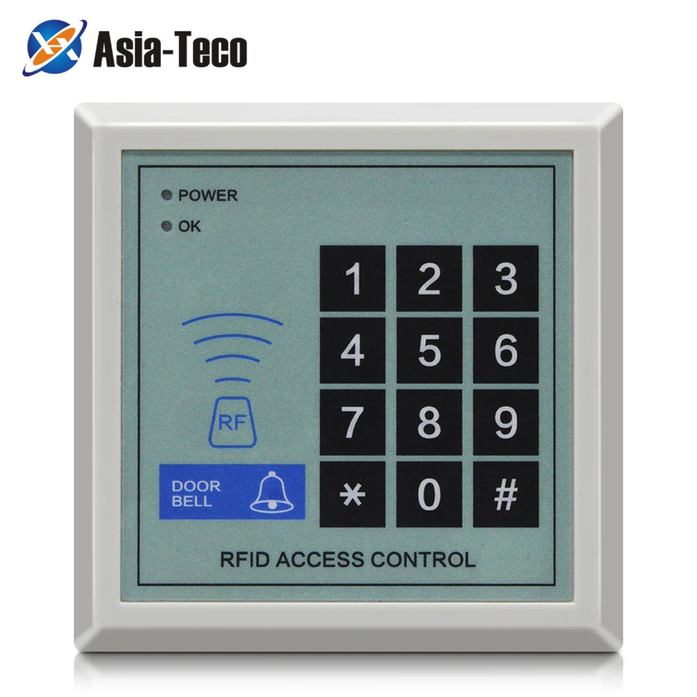 RFID Reader 125Khz Access Control Device Machine Security RFID Proximity Entry Door Lock Access Control System 1000 User Vue