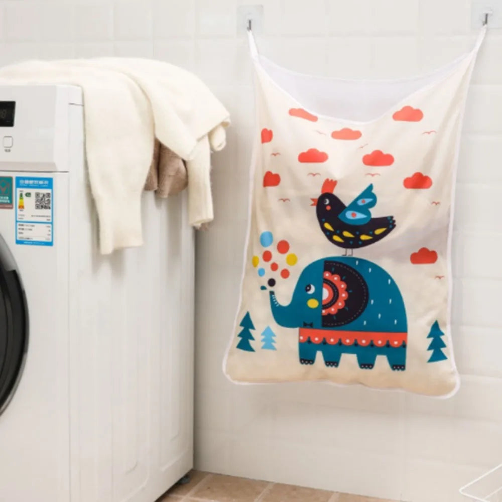Home Wall Mounted Laundry Bags For Dirty Clothes Washing Machines Wall Mounted Bathroom Storage Bag Hanging Laundry Hamper Vue