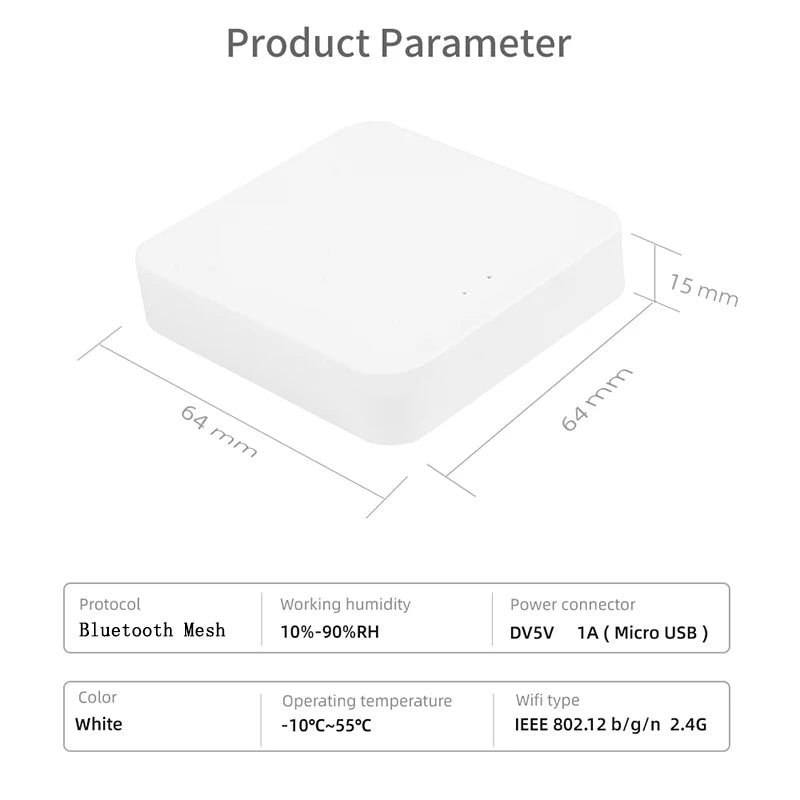 Tuya Gateway Smart Wireless WIFI Bluetooth Gateway Works with Alexa Google Home Remote Control Via Smart Life APP Vue