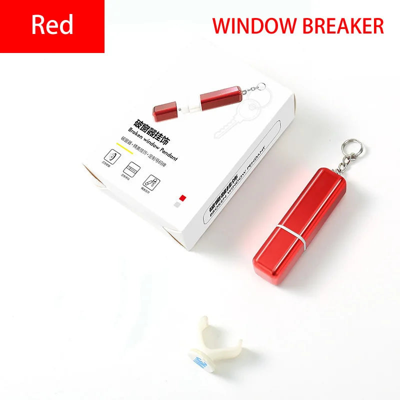 Mini Portable Car Safery Hammer Emergency Window Breaker Escape In Water Keychain Outdoor Survival EDC Tool Self Defense Gift Vue D