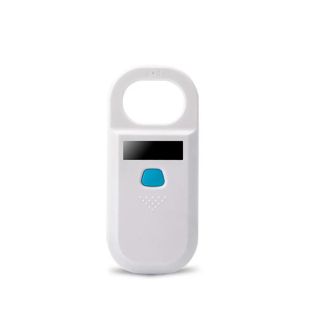 Handheld RFID Microchip Scanner for Dogs Cats Horses - USB PET Scanner ISO11784/5 FDX-B Animal ID Reader Chip Vue white