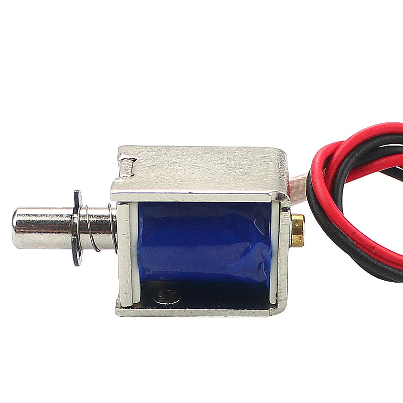 DC mini push-pull electromagnet 12v solenoid magnetic coil stroke 4mm electric retractable magnet small electromagnet Vue