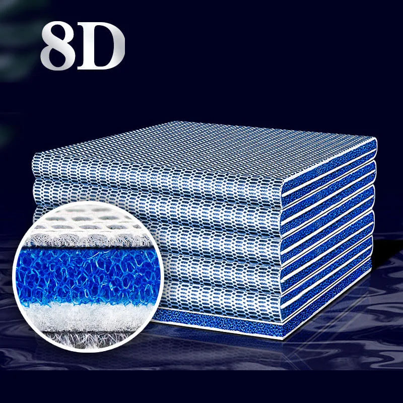 8D 8Layers Aquarium Fish Tank Filter Sponge No Glue Foam Biochemical Cotton Aquarium Water Filtration Accessories Bio-sponge Vue