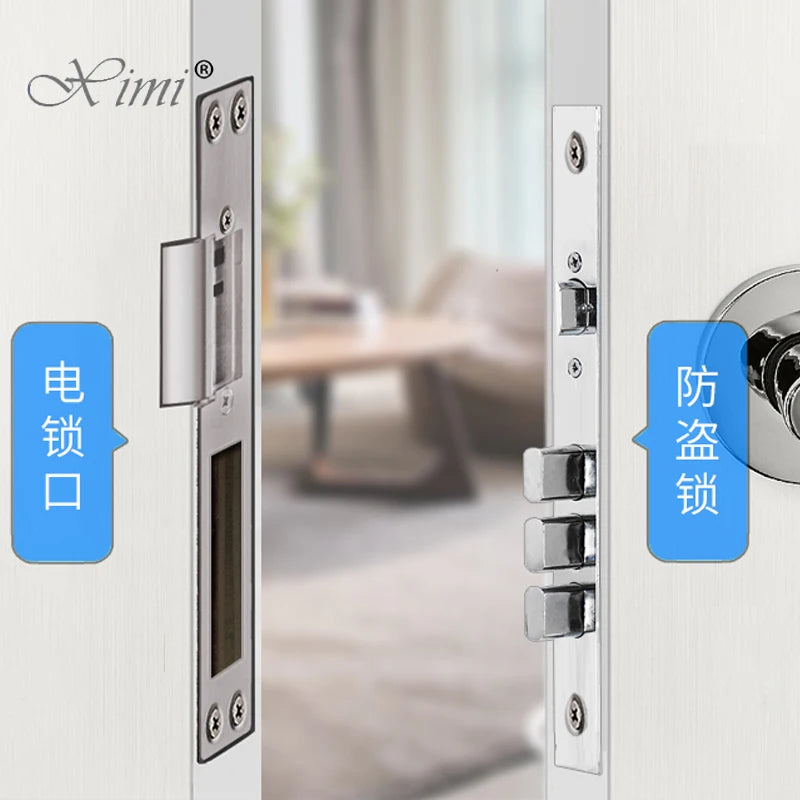 Long Panel Electric Strike Lock Fail Secure Power On To Unlock For Wooden Metal PVC Door Home Access Control Vue