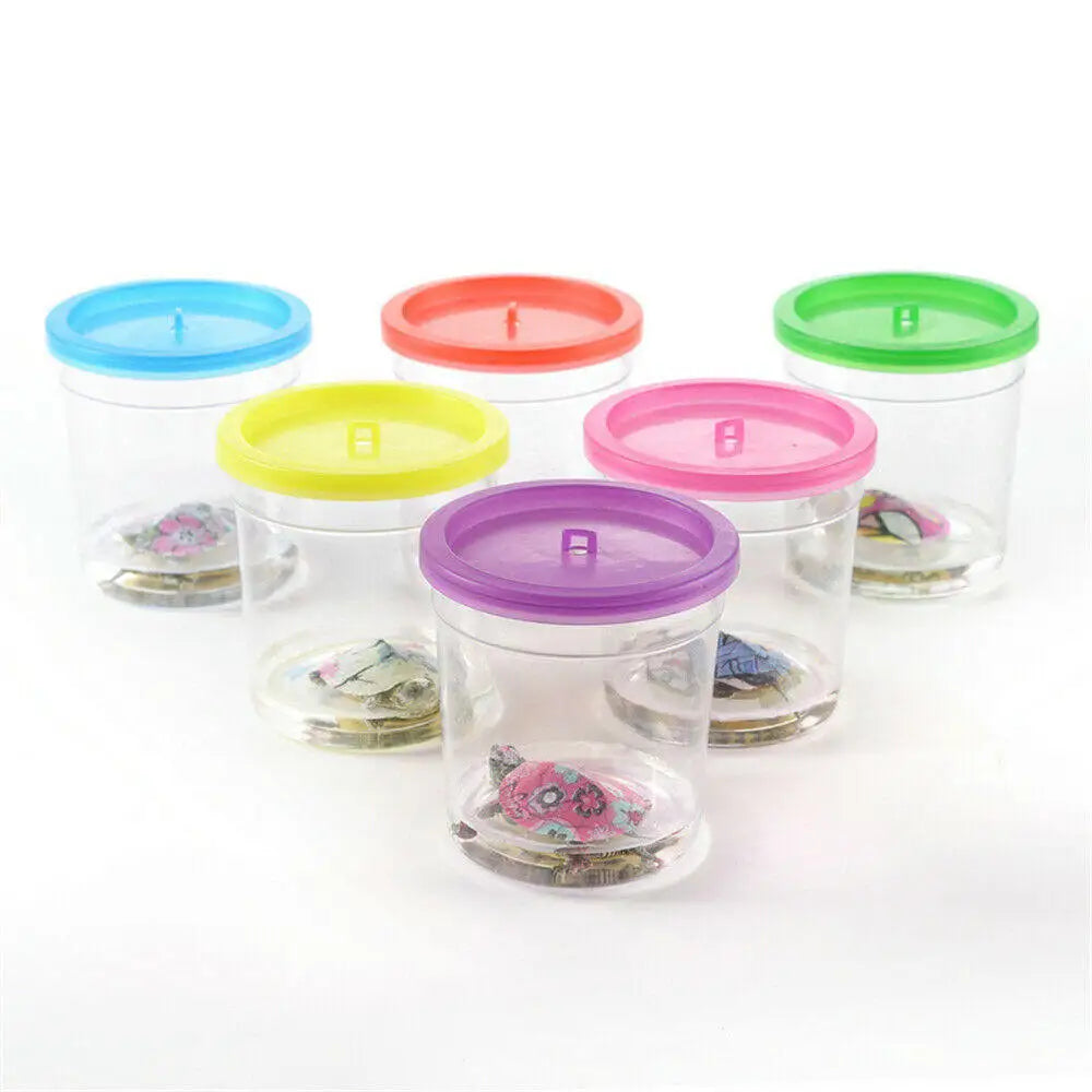 2pcs Mini Betta Cup Jellyfish Cup Small Fish Tank Clear Container Betta Fish Thickened Plastic Transparent Cup For Small Pets Vue