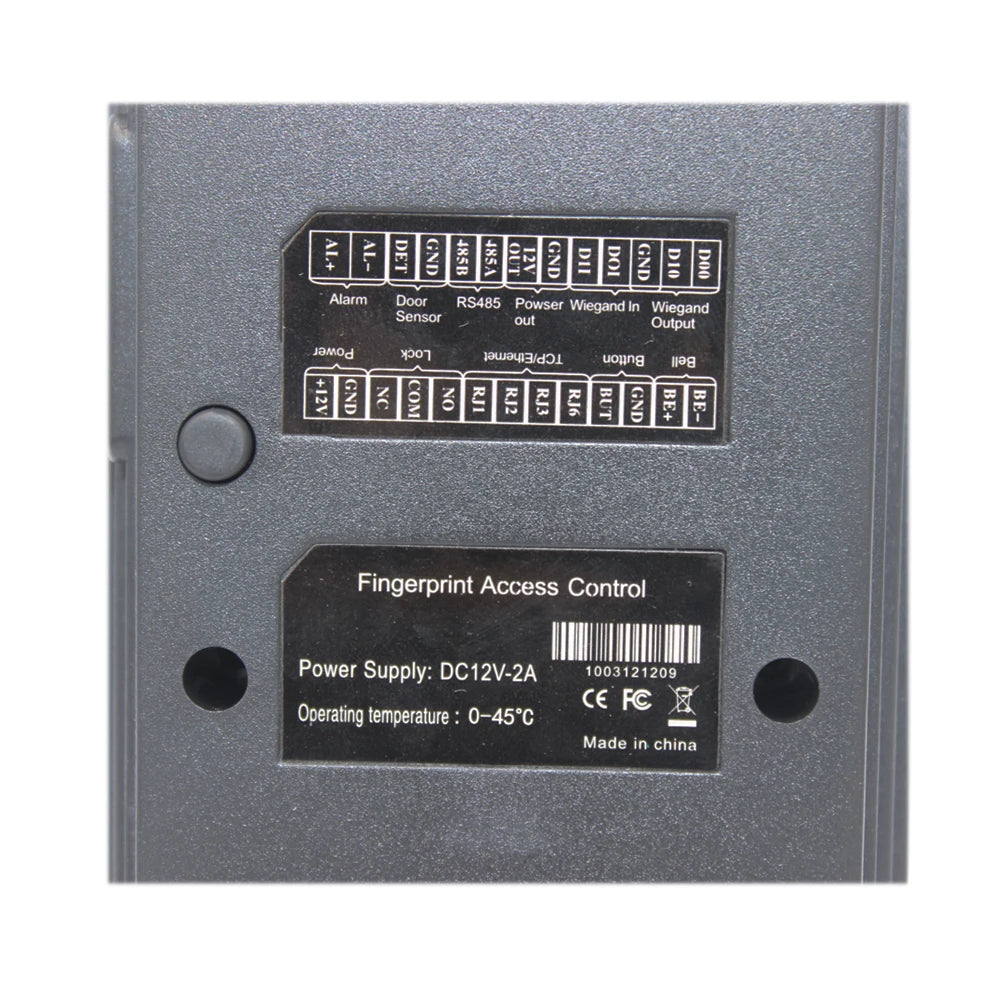 Biometric Fingerprint Access Control Time Attendance 125Khz RFID Keypad Card Reader Password Free Software TCP/IP USB Vue