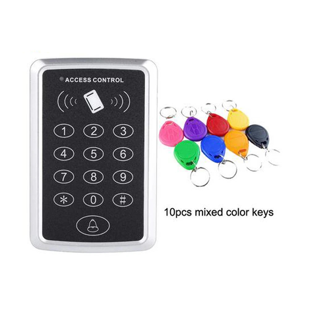 RFID Access Control Keypad 125KHz EM Card Reader for Door Lock Opener - Keyboard System for Access Control Vue AC 10 colored Key