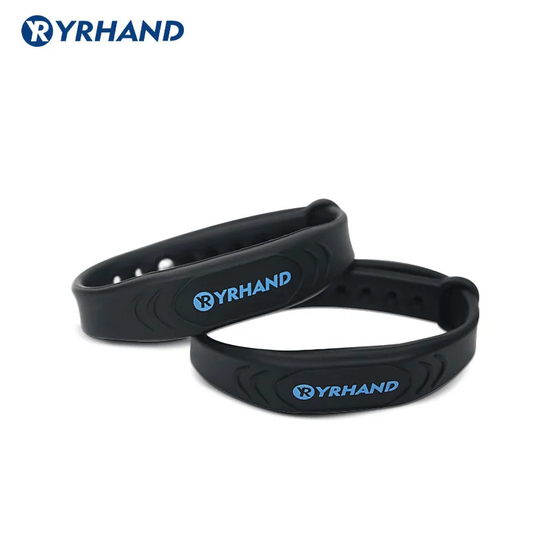 10pcs 13.56Mhz Adjustable Rubber IC Smart Wristbands for electronic rfid locks Vue