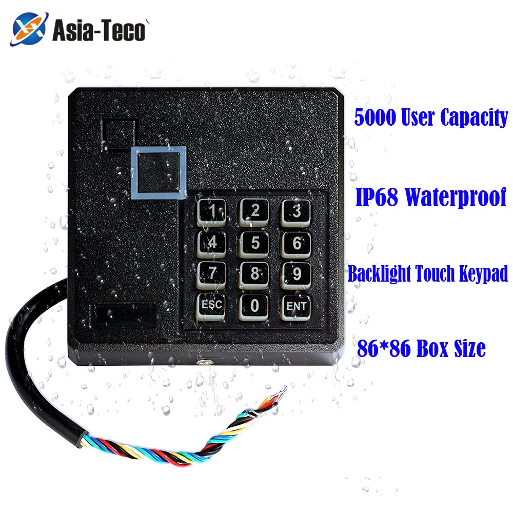 IP68 Waterproof RFID Access Control Reader 125Khz with Backlight 5000 User Capacity Keypad for Secure Entry Systems Vue