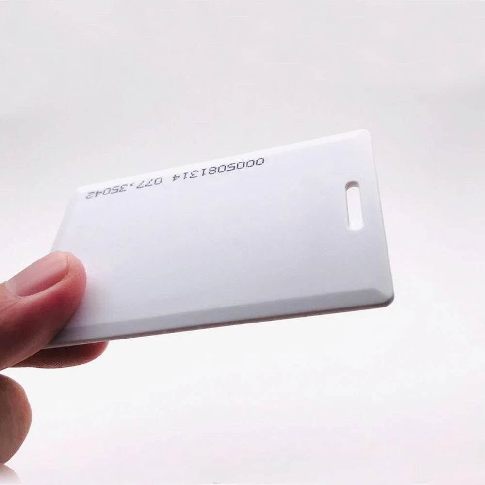 10PCS 1.8mm EM4100 Tk4100 125khz Access Control Card Key RFID ID Chip Attendance School Induction Rice White Card for loT Vue